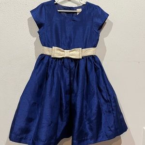 Navy taffeta dress